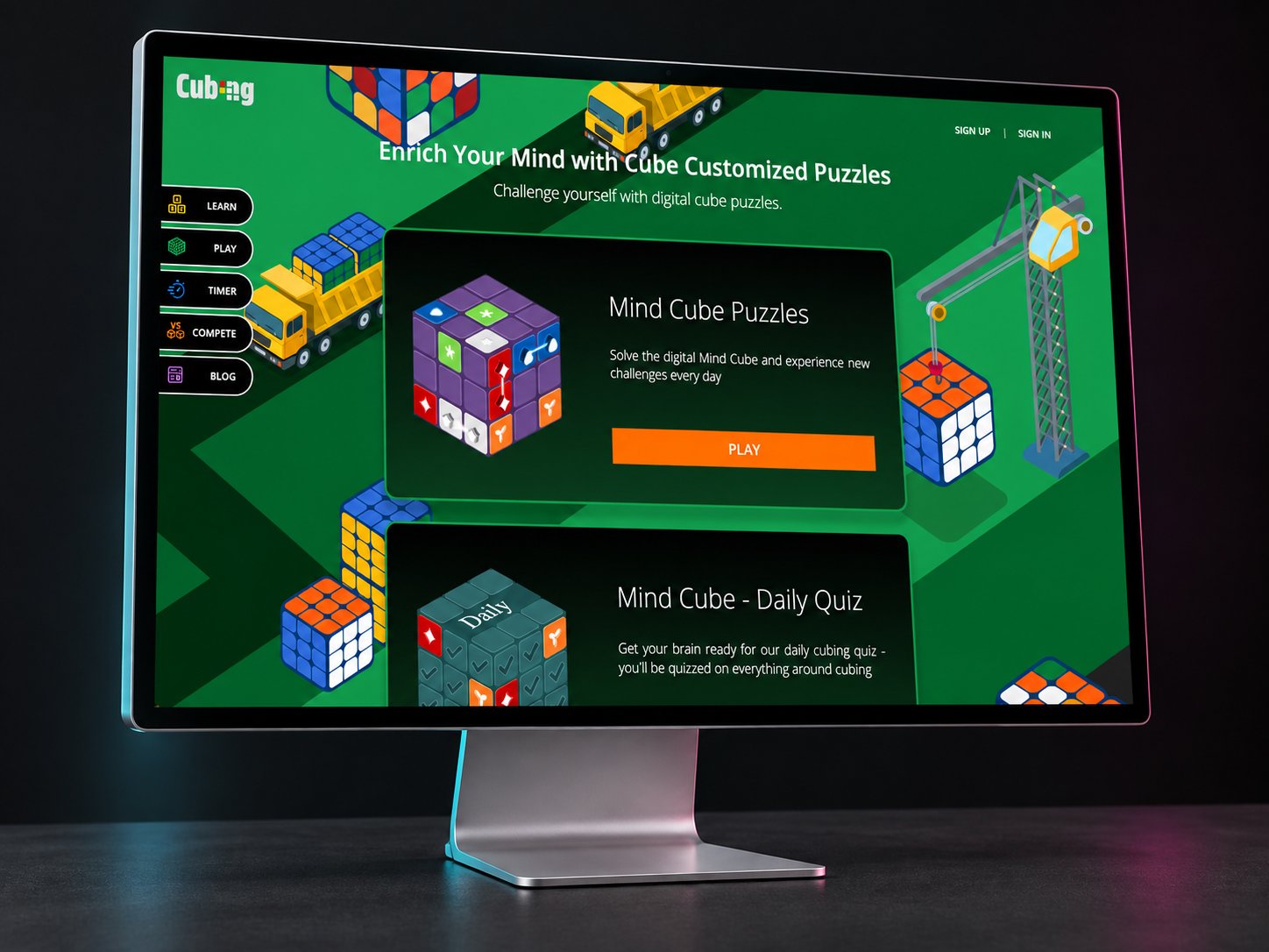 Play section on screen
