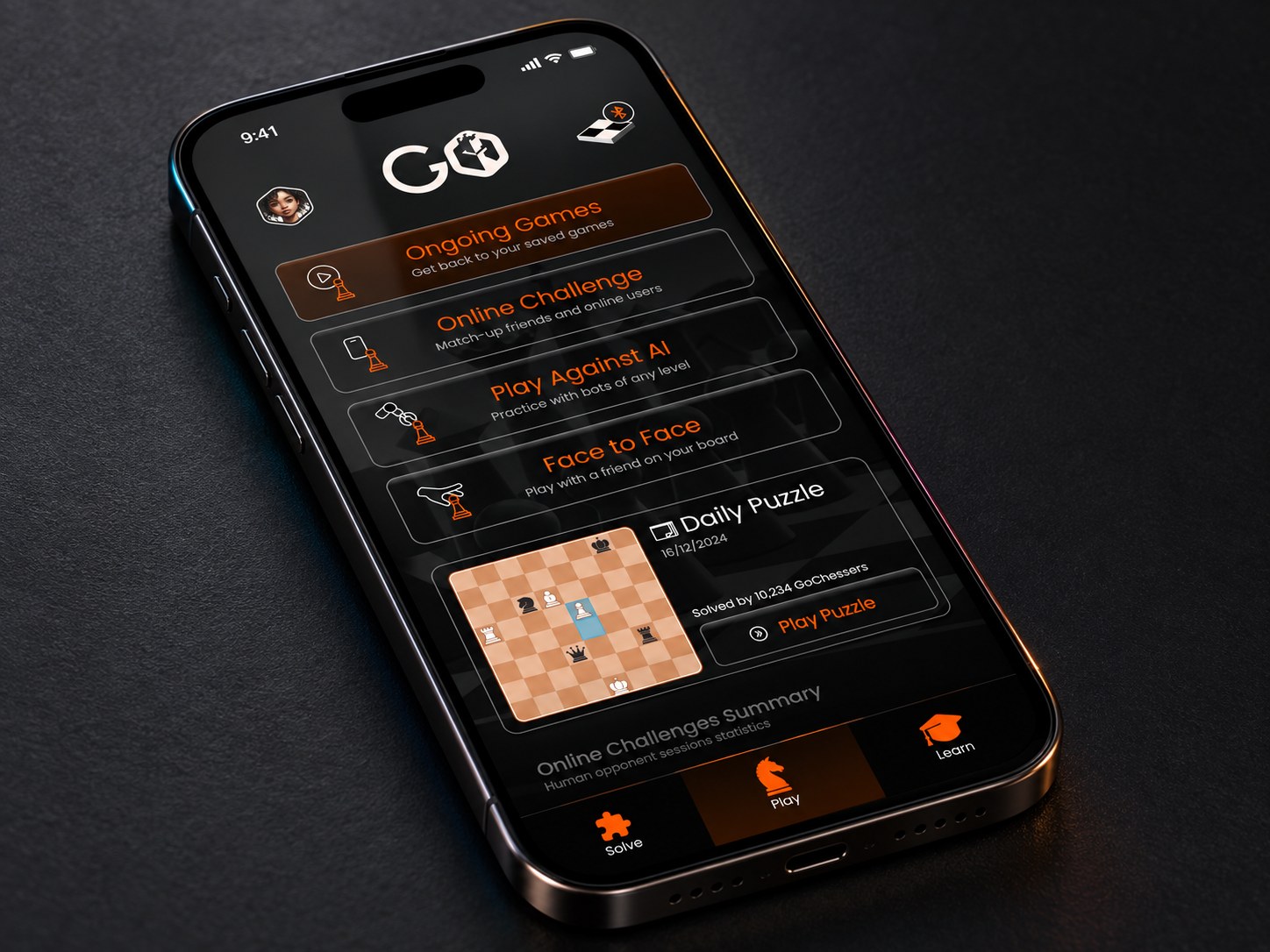 Home, play modes and daily puzzle